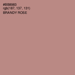 #BB8983 - Brandy Rose Color Image